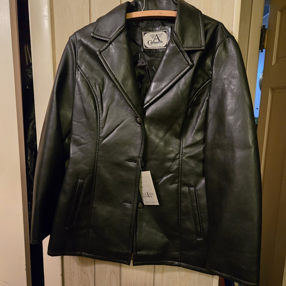 Black Leather Women's Jacket